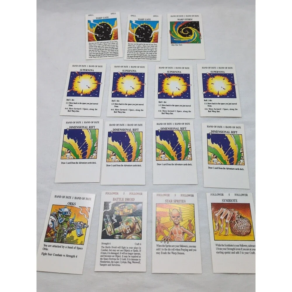 Complete Set Of Small Cards Talisman 2nd Edition Timescape